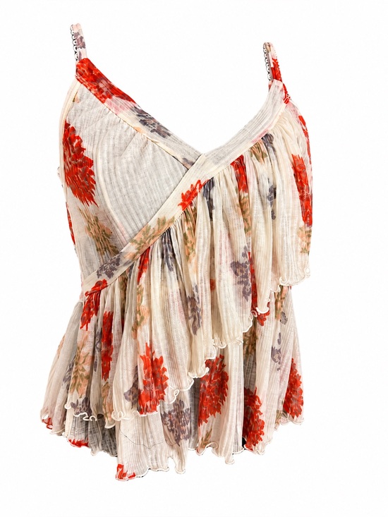Free People Tops - Free People Madeline China Porcelain Chiffon Top | Size L
